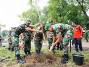 Korem 074/Warastratama Laksanakan Penghijauan di Solo Safari