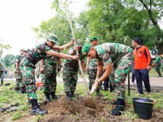 Korem 074/Warastratama Laksanakan Penghijauan di Solo Safari