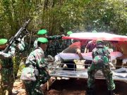 Pemakaman Secara Militer di TPU Tembung Boyo Purwantoro Wonogiri