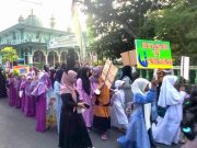 Di Sukoharjo, Sambut Bulan Suci Ramadan dengan Parade Santri