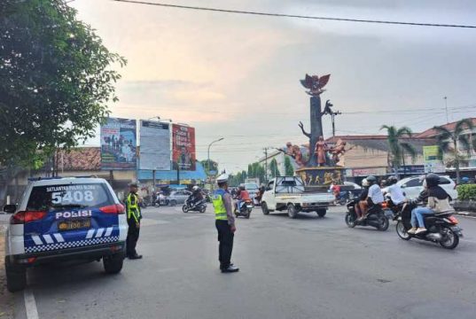 Antisipasi Penumpukan Arus Lalu Lintas Saat Buka Puasa, Satlantas Blora Gencar Patroli Kepolisian