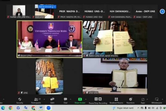 UNS dan UiTM Malaysia Jalin Kerja Sama Pengembangan Pengajaran