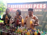 Polres Magelang Kota Gagalkan Peredaran 844,3 Liter Miras Ciu miras ciu