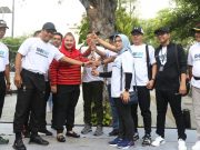 Giat Serentak Jalan Sehat 25 Tahun Kementerian BUMN Digelar Meriah di Balaikota Semarang