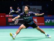 All England 2023, Ginting Ukir Kemenangan Pertama