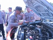 Menjelang Ramadan 1444 H, Polres Klaten Laksanakan Apel Gelar Kendaraan Dinas
