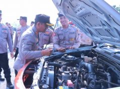 Menjelang Ramadan 1444 H, Polres Klaten Laksanakan Apel Gelar Kendaraan Dinas