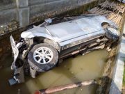 Mobil Avanza Ringsek Terjun ke Parit di Jalur Alternatif Truko-Wolo Grobogan