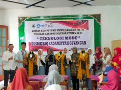 Harumkan SMK Muhammadiyah 01 Keling, Tata Busana Juara 3 lomba LKS