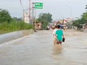 Banjir Sungai Tuntang, Air Meluap Melintasi Jembatan Sampai Simpang Tiga Gubug