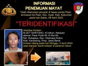 Terungkap, Mayat Bertato di Pantai Pasir Nelayan Asal Karawang Jabar