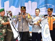 Bersama Dirjen Hubdar, Kapolres Wonogiri Berangkatkan Arus Balik Gratis