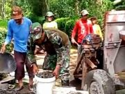 Sambut Pemudik, Ruas Jalan di Beji Nguntoronadi Wonogiri Diperbaiki