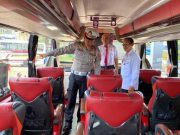 Jelang Lebaran 2023, Petugas Gabungan Blora Lakukan Ramp Check Armada Bus AKAP di Terminal Cepu
