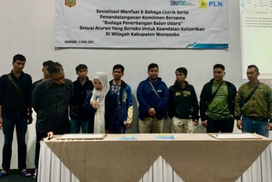 Komunitas Balon Wonosobo Tandatangani Komitmen Bersama PLN dan OPD Terkait