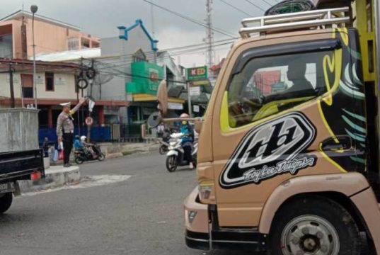 Satlantas Polres Wonosobo Lakukan Rekayasa Arus Lalu Lintas Lebaran