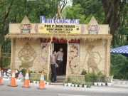 Posko Pengaman Lebaran Polres Grobogan Nyeni Berkarakter Wayang