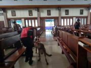 Jelang Paskah, Polres Tegal Kota Sterilisasi Gereja