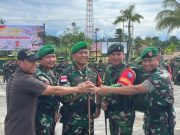 Usai Pengamanan Obyek Vital Nasional PT Freeport Indonesia, Yonif 405/SK Purna Tugas