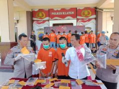 Ungkap Peredaran Sabu dan Ganja, Polres Klaten Amankan Belasan Tersangka Narkotika