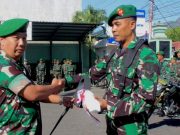 Dandim 0728 Wonogiri Menyerahkan 112 Sepeda Motor untuk Babinsa