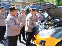 Menunjang Pelayanan Masyarakat, Polresta Magelang Ceking Kendaraan Dinas