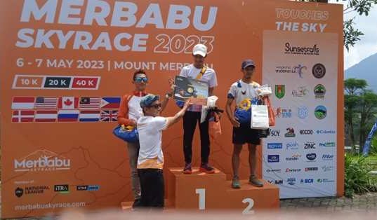 Merbabu Sky Race 2023, Risqi Dwi Kurniawan Tercepat di Nomor 40 Kilometer Putra Merbabu Sky race 2023
