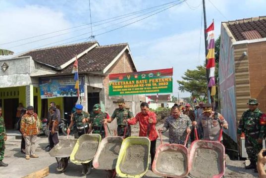 TMMD 116 Di Surakarta dengan Sasaran Fisik Pengerasan Jalan 467×4 Meter