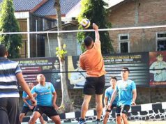 Polres Wonogiri Menggelar Turnamen Bola Voli