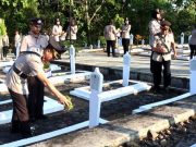 Sambut Hari Bhayangkara, Polres Wonogiri Ziarah ke TMP Kusuma Bangsa