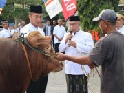 Polresta Magelang Lakukan Salat Idul Adha dan Bagikan Hewan Kurban