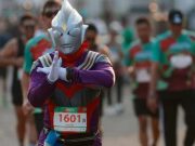 Super Hero Ultraman Ikuti Bank Jateng Friendship Run di Semarang
