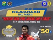 Kejuaraan Bulu Tangkis Rektor USM-PWI Jateng Cup I Berhadiah Total Rp 50 Juta