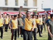 Jelang HUT Bhayangkara Ke-77, Polda Jateng Gelar Olahraga Bersama
