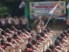 105 Pramuka Penegak Ikuti Pelantikan Bantara di MA NU Nafa Petekeyan Jepara