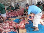 Jamaah Masjid At Taqwa Sumanding Sembelih Tiga Belas Ekor Sapi