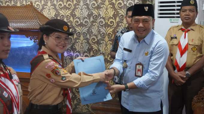 Pj Bupati Jepara Lepas Kontingen Pramuka Ke Tingkat Nasional Dan Dunia