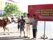 Polres Jepara Sembelih 9 Ekor Hewan Kurban