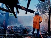 Rumah Dapur dan Kandang Terbakar, Ternak Kambing Mati Terpanggang