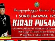 Kirab Pusaka Mangkunegaran Nanti, Keraton Surakarta Besok Malam