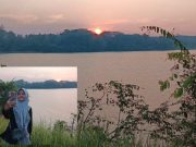 Berfoto Selfi Saat Matahari Terbenam di Waduk Greneng Blora Sembari Memancing