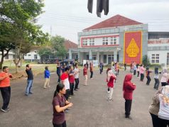 Bank Jateng Sosialisasikan Produk-produk Inovatif Terbaru dalam Senam Pagi di Jepara