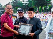 Disaksikan Penciptanya, Ribuan Pelajar Pentas “Tari Kuntulan” Khas Kota Magelang