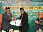Haswandi Raih Profesor Kehormatan dari Fakultas Hukum Unissula