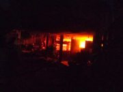 Kafe Angkring Double Six di Karangrayung Terbakar