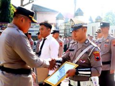 Polres Wonogiri Gelar Upacara Kenaikan Pangkat dan Pemberian Sanksi Pecat