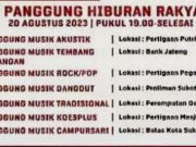 Di Sukoharjo, Nanti Malam Digelar Serentak Tujuh Panggung Hiburan