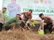 Lestarikan Negeri, Polres Kebumen Tanam 1.000 Pohon di Karanggayam