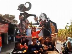 Mengusung Maskot Tokoh Wayang Werkudara Setinggi 2 Meter