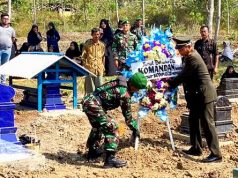 Kodim 0728 Wonogiri Menggelar Upacara Pemakaman Secara Militer